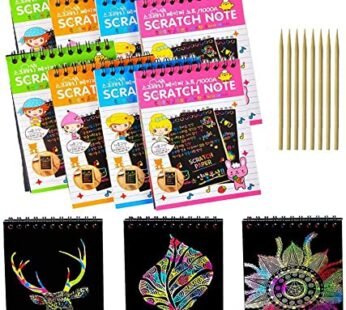 7504  (12pcs) Scratch Book