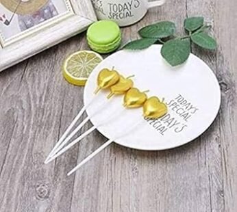 8852(4pcs) Stick Candles for Cake Decoration, Wedding, Anniversary, Valentine Day, Engagement and Birthday Celebration.. (10 packet)