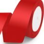 10018 ( 5 pcs ) 1  inch Red Satten Ribbon