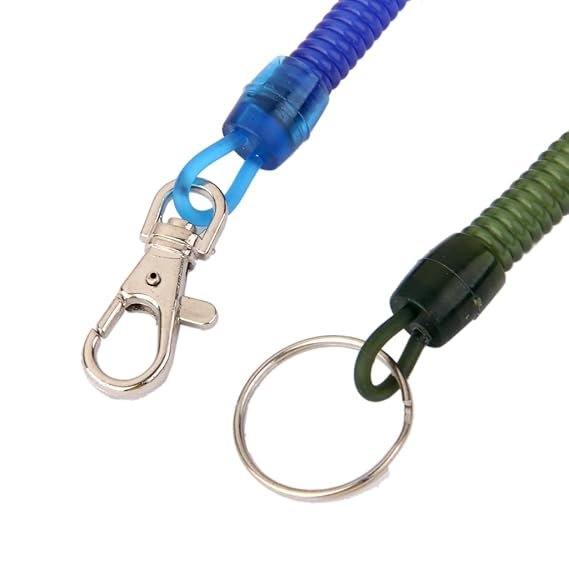 4118 (12 pcs) Colorful Spiral String Keychain - Image 4