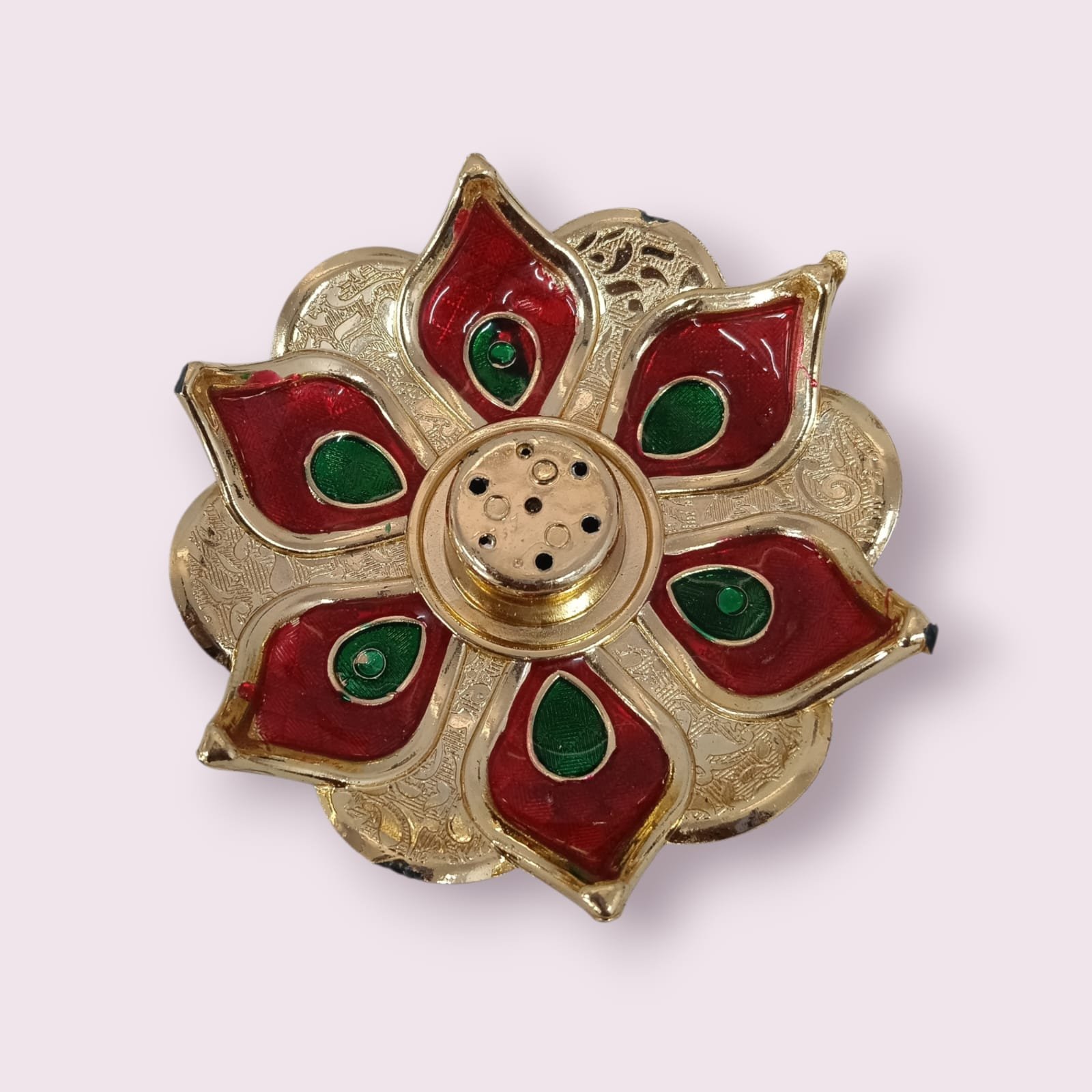 11350 Flower Design Agarbatti Stand Incense Holder for Festive Decorations {Random Design}