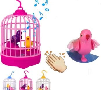 6010 Repeating parrot Toy Chirping Bird in Cage