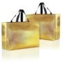 20060 Carry Bag for Return Gifts | Gift Bags | Tote Bags Glossy Metallic {Golden}