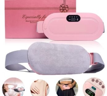 10478 Electric Heating Pad & Massager for Menstrual Cramps & Back Pain, Pink, Composite Fiber & Lycra