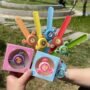 R002 Fidget Spinner Wrist Band for Kids with LED Light Up Silicone Strap