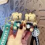 20018 Starbucks teddy bear 3d keychain for men girls boys bike bag