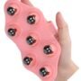 10398 Palm Shaped Massage Glove, a portable manual massager with 7x 360-Degree magnetic roller balls for a deep tissue massage
