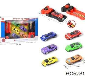 LS80-5 Rapid Launcher Cars Play Set Toys – Die Cast Metal Toy Car Set