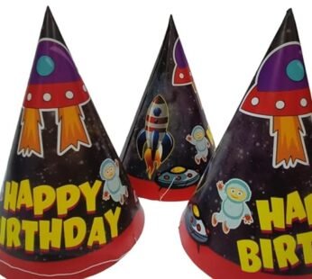 8924 (10 Pieces ) Party Theme Paper Cone Cap/Birthday Random Hat