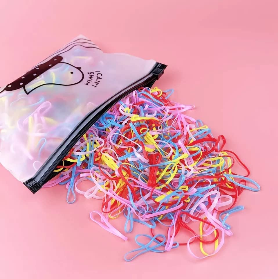 7001( 12 pkts ) Fancy Unbreakable Rubber Bands With Zippy pouch - Image 5