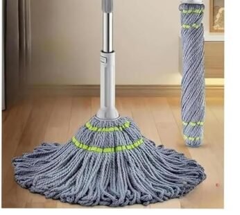 20046 Microfiber Twist Mop with Stainless Steel Handle | Heavy Duty Floor Cleaning