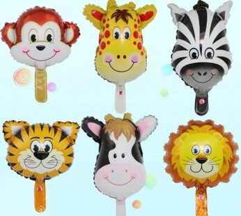 9081 Cute Cartoon Animal Head Foil Balloon