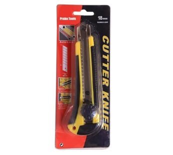 10370  18 mm Heavy Duty Box & Paper Cutter | Steel Auto-Lock – Snap Off Blade – Rubber Grip