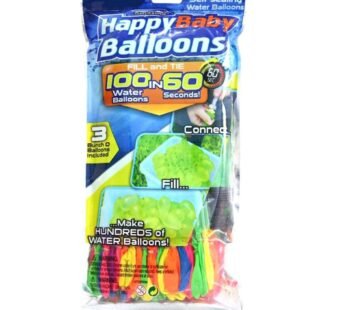 0229 Colorful Kid’s Plastic No Need to tie Knots Holi Magic Water Balloons || Time Saving Very Quickly Fills || Games Swimming Pool Outdoor Fun Magic Water Balloons (111 Balloons, Multicolored)