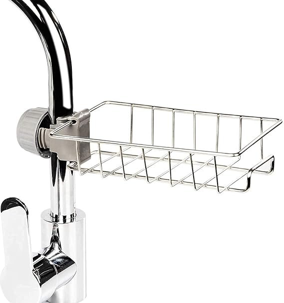 10056 Kitchen Sink Stainless Steel Hanging Faucet Drain Rack - Image 3