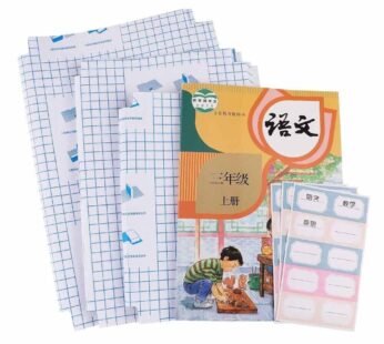 10581 -30 Pcs- 3 Different Sizes -10 Each. Transparent Paper Sticker Book Covers.  Waterproof transparent book cover