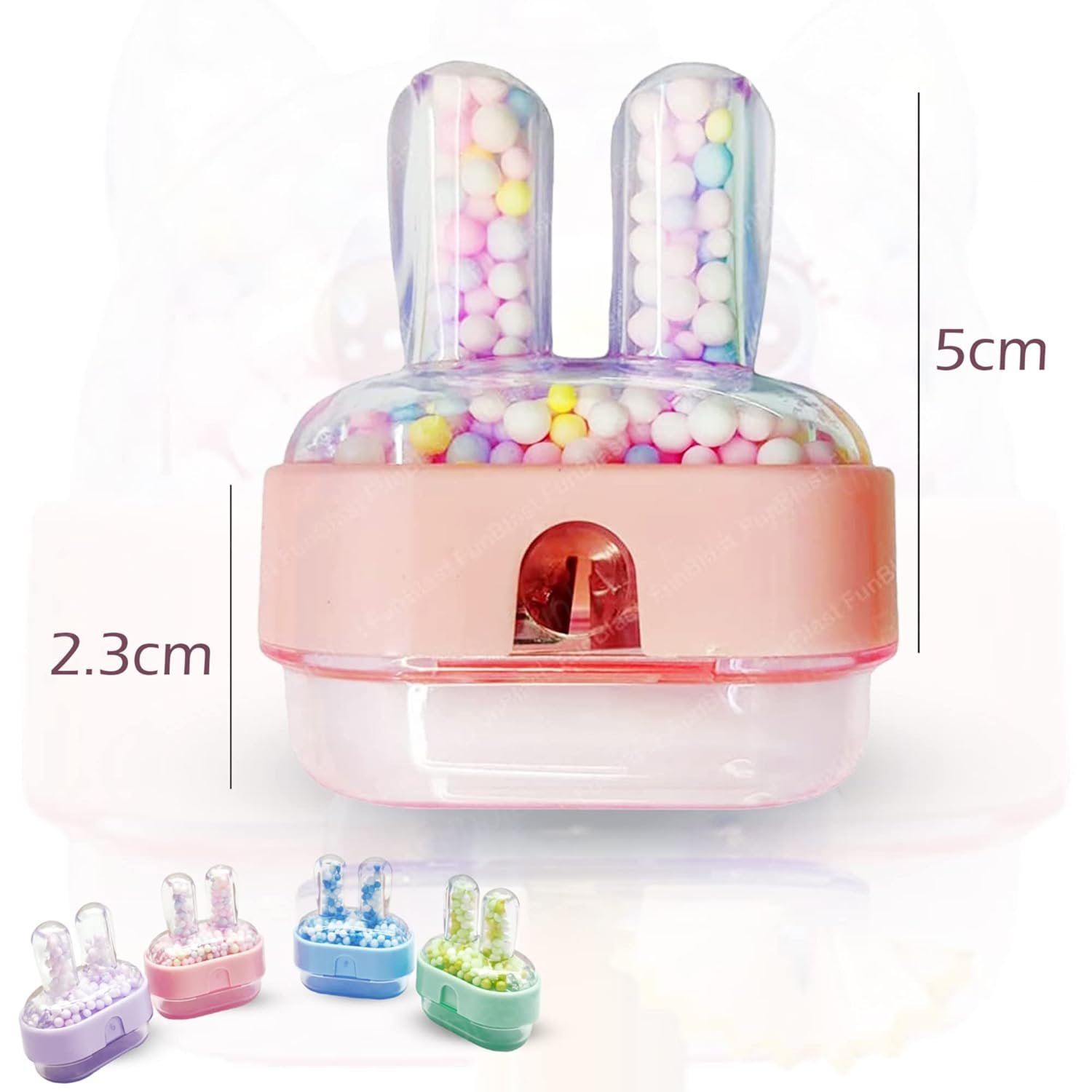 1097 - (12 pcs) Bunny shaped sharpners - Image 2