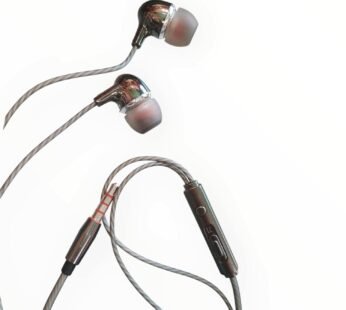 20019 Handsfree Earphones, in-Ear with Inline Controls, Chrome Metal Design