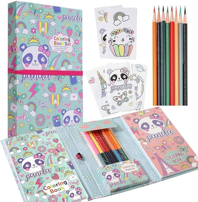 JC-C27003 ( 2 in 1 )Coloring Book Set & Scratch Pad with 8 Dual Color - Image 5