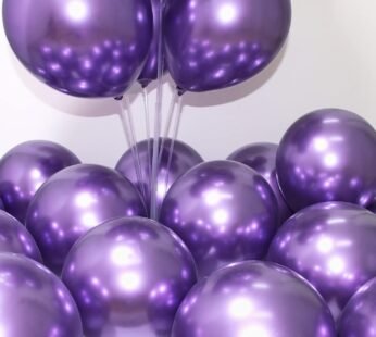 02034 (50 Pcs) Purple Metallic Balloons