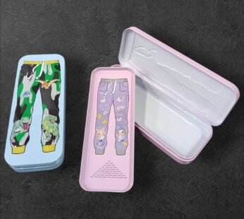 10718 Metal Pencil Box Double Layer Metal Pencil Case for Kids Boys Girls Birthday Return Gift