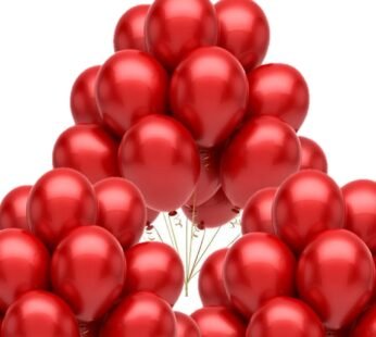 2090 (50Pcs) Red Chrome Balloons