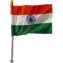 10228 Tricolor Roto Flag with Stand for Bikes set of 10 flag