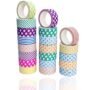 11310  {10 Pcs} Paper Tape Rolls for Decorative Gift Peking {Multicolor}