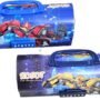 35318-C  Transformers Theme Suitcase Pencil Case with Combination Password Lock Double Sided Compass Box