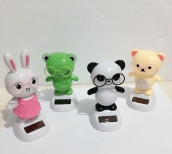 10274 Solar Powered Dancing White Panda Dolls Swinging Animated Sun Catcher Car Decor Portable Suncatchers Home Car Ornament Kids Toys Gifts (1 pcs)