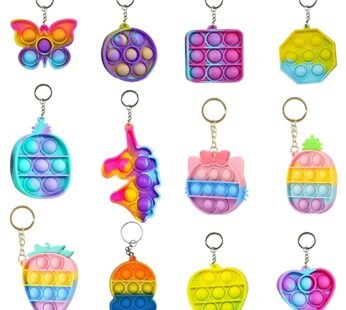 0671  Pop it Fidget Keychain