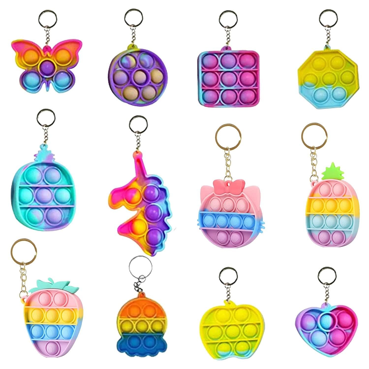 0671 Pop it Fidget Keychain