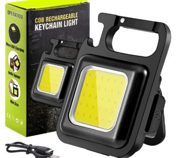 20024 Rechargeable LED Keychain Light, USB Charging, Black
