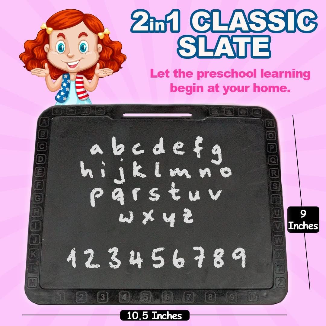 10106 Educational Classic Slate 2 in 1 with Duster to Scribble, Count & Learn with Fun for Kids - Image 5