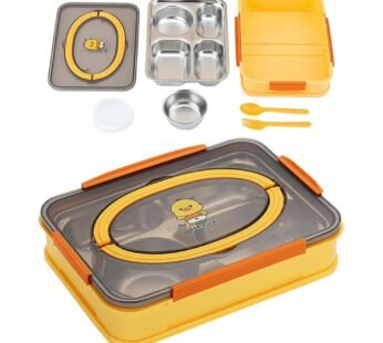 10654 Stainless Steel Lunch Box for Kids, Tiffin Box, Tiffin Box with Spoon, Lunch Boxes for Kids, Lunch Boxes for Office