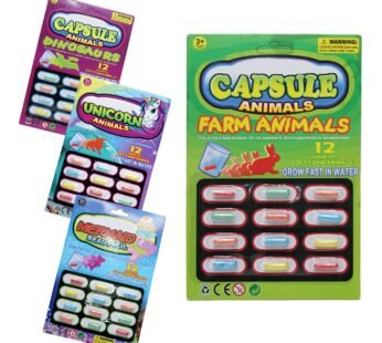 H-A1- 12 Different Shape Magic Foam Mix Animal Capsules Creatures Grow in Water Soft Perfect Activity for Kids