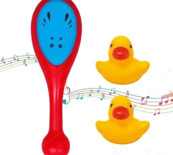 1708 (1 Rattle+2 Squeeze Duck) New Born Infant Toys