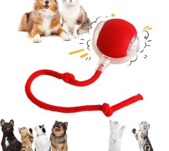 10877 Smart Rolling LED Pet Ball – USB Charging, Motion-Activated for Indoor Play, Fun for Kittens, Puppies & Small Dogs