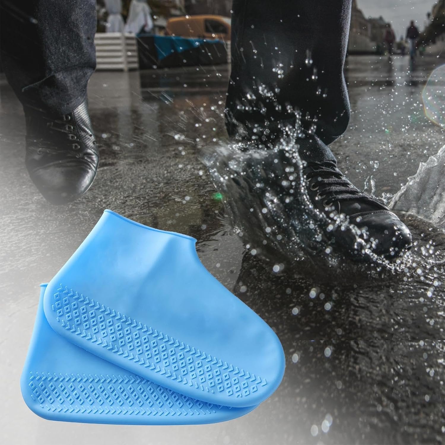 7524 waterproof silicon shoe cover( pair) 28 Cm - Image 4