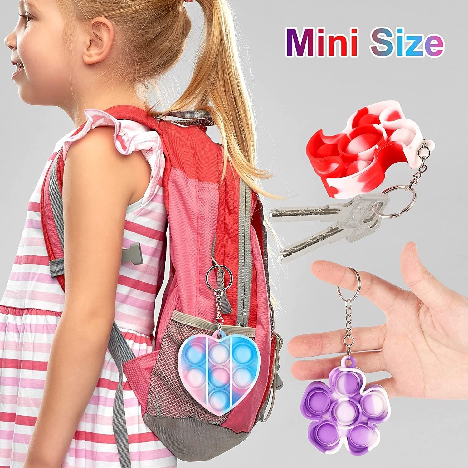 0671 Pop it Fidget Keychain - Image 2