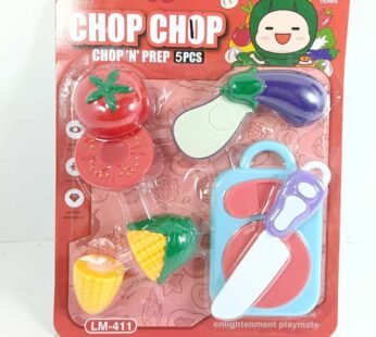LM-411 Realistic Sliceable Fruit and Vegetable Cutting Kitchen Toy Set