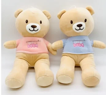10626 Love T-shirt Teddy bear, Supersoft Streachable Fabric, Brown Teddy, Premium Quality Stuffed Bear 65cm, Surplus Fabric & Inner Material