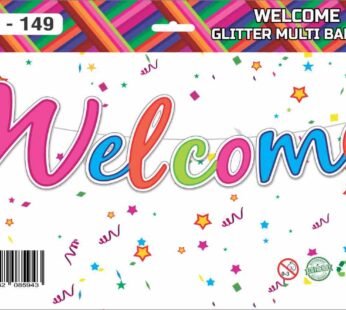10008 – (6 PCS) WELCOME GLITTER MULTI BANNER