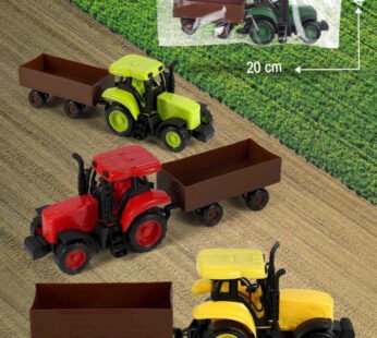 MD685 Toys Friction Powered Trolley Farm Tractor Toy for Kids & Toddlers/Boys & Girls {Multicolor}