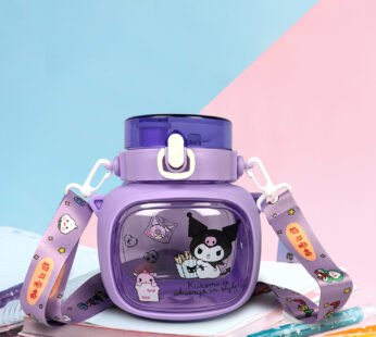 20023 Super Cute Kids Water Bottle with Strap | BPA-Free Sipper Bottle 500 ml Water Bottle {Multicolor}