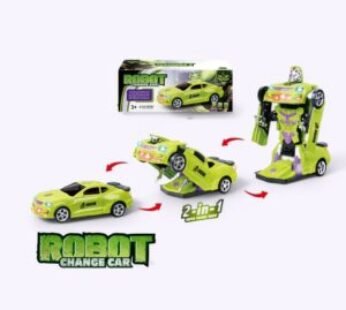 2042A Toy Deform Robot Car for Kids, Go Action 2 in 1 Robot Car with LED Lights Random color’s