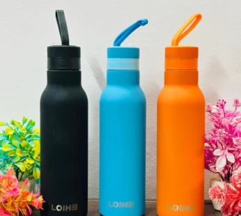 10741 Rubber Coated Stainless Steel , Insulate Hot & Cold Water Bottle {800 ML}
