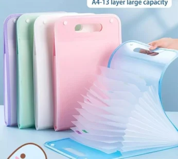 10365 13 Layer A4 Paper File Folder, Multi-Layer Expanding Folder Paper Document Holder Organizer