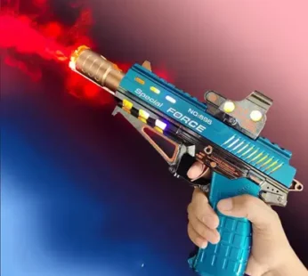 696-71 Special Force Toy Gun for Kids – Flashing Lights, Vibration Sound, Battery Operated Pistol Smoke Toy – Attractive Colors – Water Smoke Toy Gun