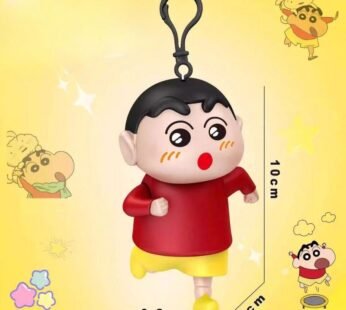 11322 Red Shinchan Race-Ready Pull String Keychain